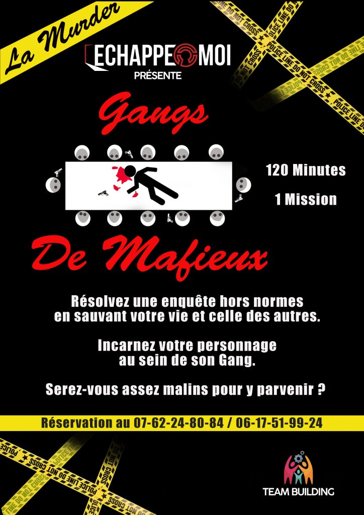 Image promotionnelle du jeu "Gang de Mafieux" pour un team building passionnant